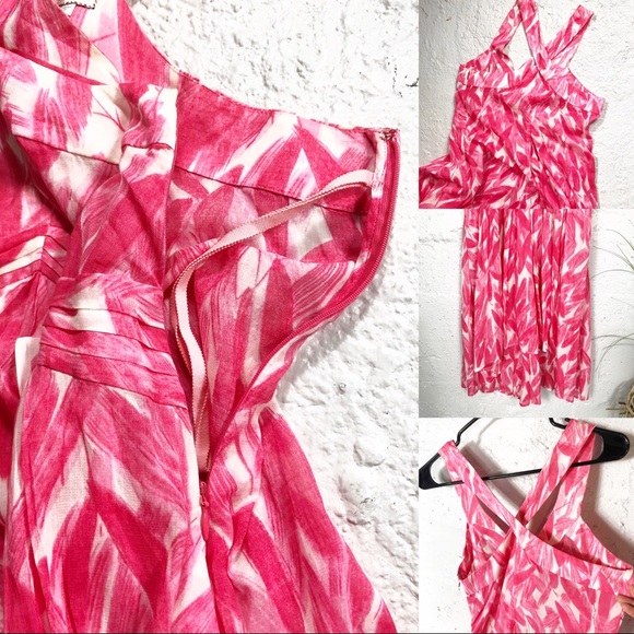 Anthropologie Postmark Silk Midi Floral Dress Size 4 - Picture 3 of 9